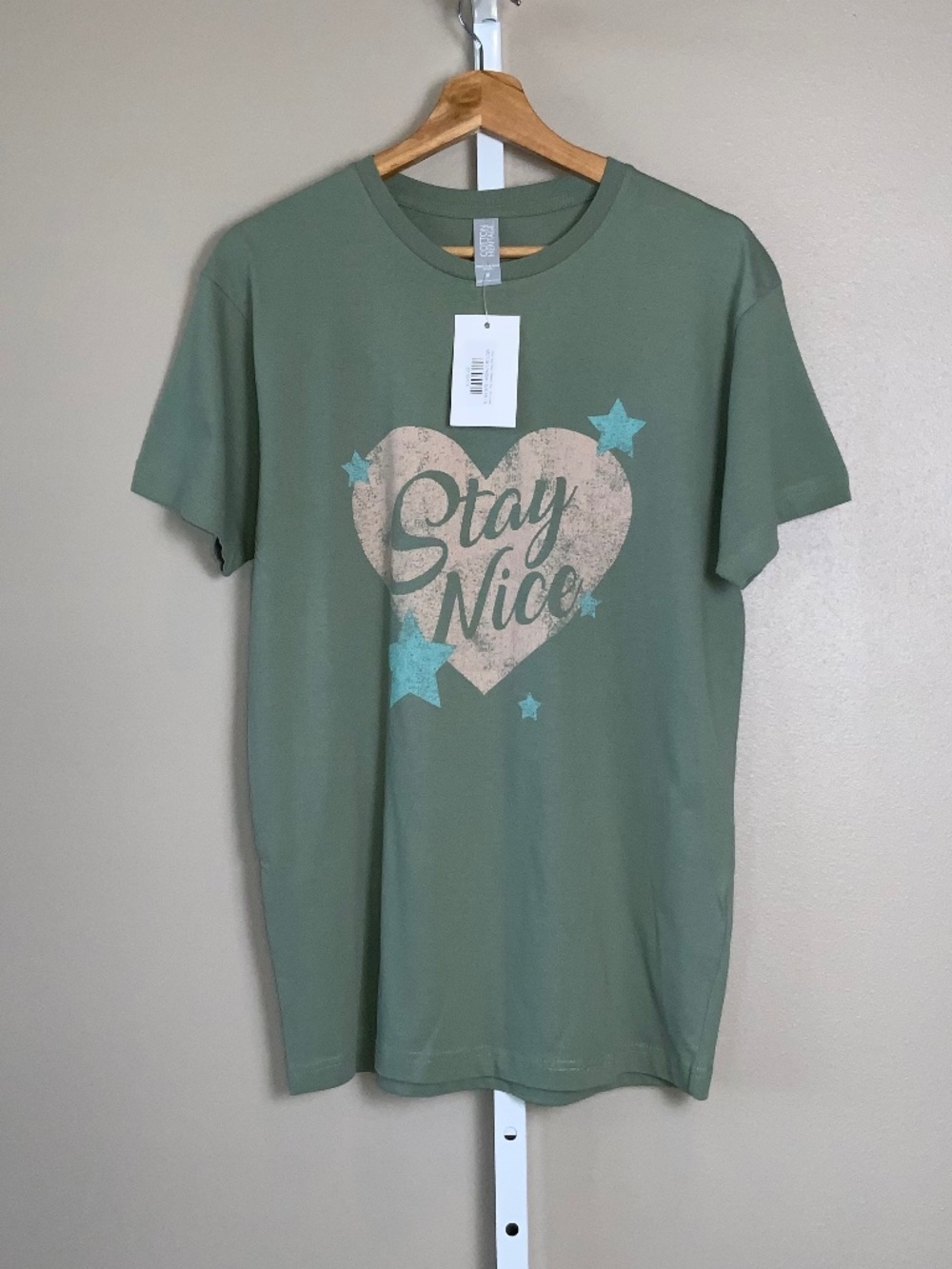 Unisex Cotton Heritage Stay Nice Retro Short Sleeve Graphic Tee